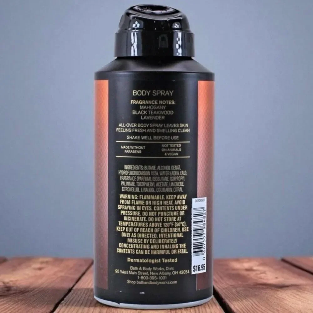NWT Bath & Body Works MAHOGANY TEAKWOOD Men’s Collection Body Spray